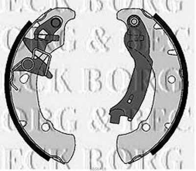 BORG & BECK bbs6418 -  Комплект тормозных колодок
